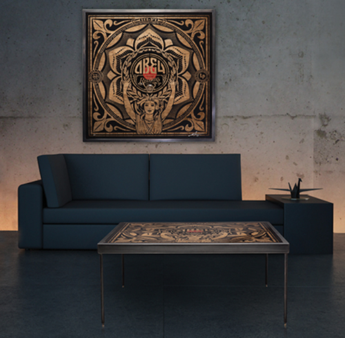 Lotus Woman (Coffee Table / Art Piece) by Shepard Fairey