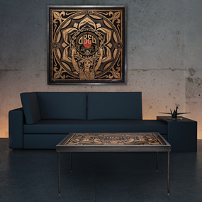 Lotus Woman (Coffee Table / Art Piece) by Shepard Fairey