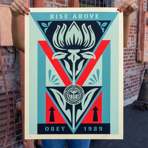 Obey Deco Flower (Blue) by Shepard Fairey