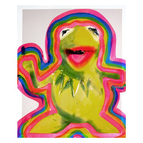 Kermit With Auras  by Liz Markus