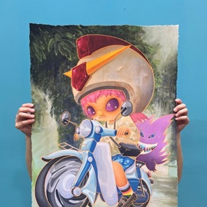 RYOL Motorbike Vibes ファインアートジークレープリント Motorbike Vibes by Ryol Editioned artwork | Art Collectorz