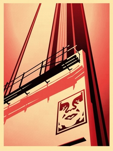 Sunset & Vine Billboard  by Shepard Fairey