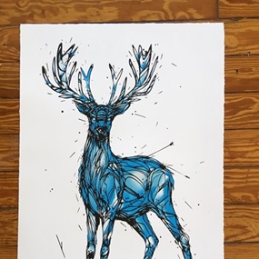 Blue Deer by Dzia
