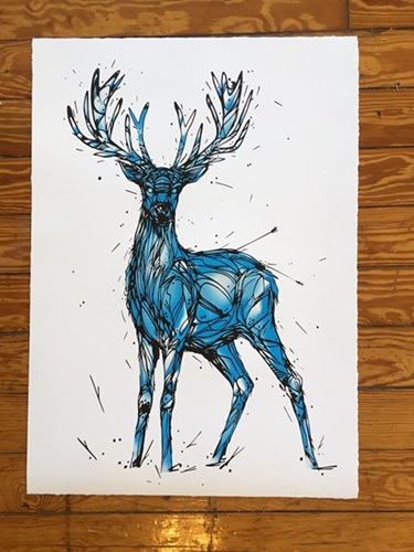 Blue Deer  by Dzia