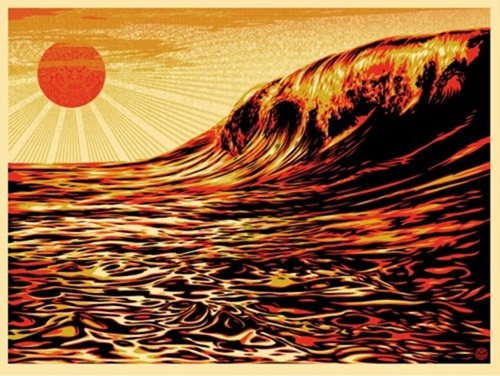 Dark Wave (Rising Sun) by Shepard Fairey