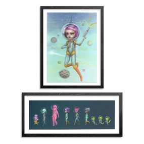 Blaster Tessla & Atomic Candy Astronauts (Print Set) by Mab Graves