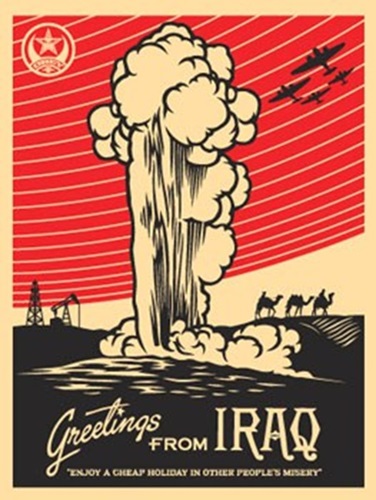 Greetings From Iraq  by Shepard Fairey