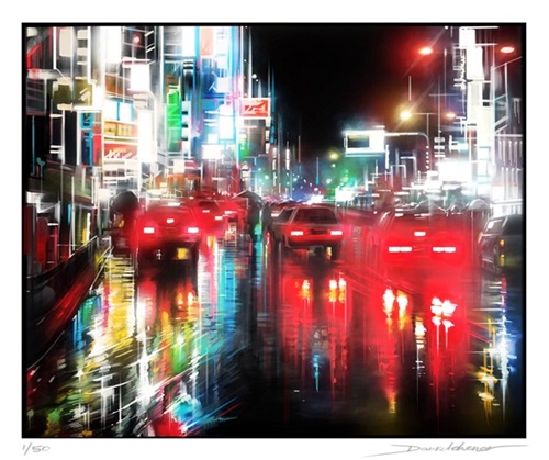 Neon Streets (Hand-Finished) by Dan Kitchener
