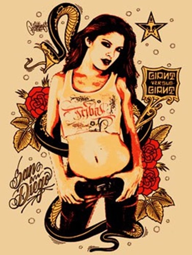Giant vs Giant 2  by Shepard Fairey | Mike Giant