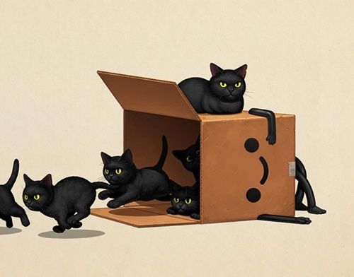 Boxo II (Kitties)  by Mike Mitchell