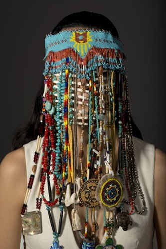 Headdress (16 x 24 Inch) by Dana Claxton