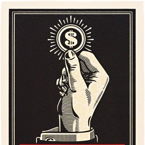 Power Bidder (Relief Print) by Shepard Fairey