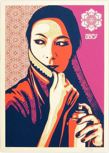 Commanda (Fuschia) by Shepard Fairey