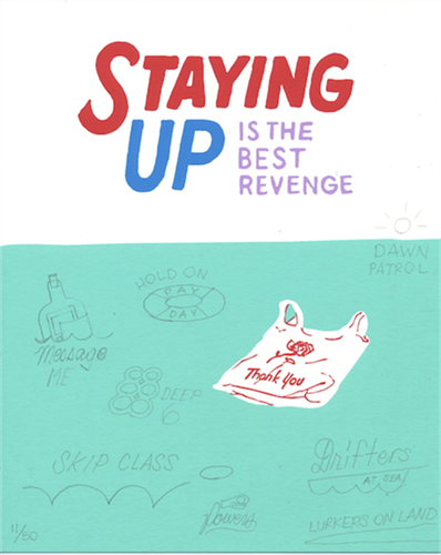 Staying Up (Hand-Finished) by Steve Powers