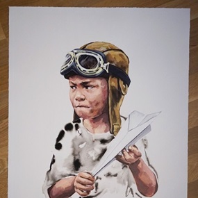 No Fly Zone (Hand-Finished 1/1) by Ernest Zacharevic