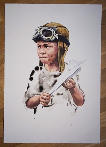 No Fly Zone (Hand-Finished 1/1) by Ernest Zacharevic