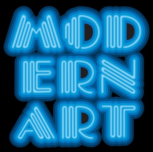 Modern Art (Neon Blue) by Eine