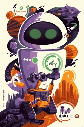 Mondo X Cyclops Print Works Print #02: Wall-E  by Tom Whalen