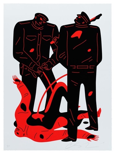 Pissers (White) by Cleon Peterson
