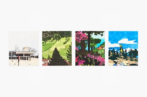 Four Landscapes  by Jonas Wood