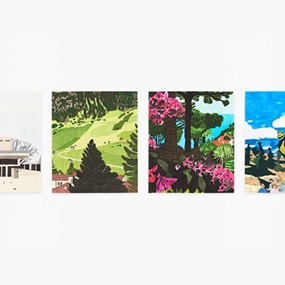 Four Landscapes by Jonas Wood