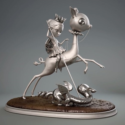 The Princess And The Prey (Bronze) by Nicoletta Ceccoli