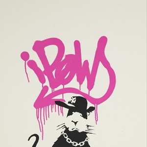 Gangsta Rat (Pink Artist Proof) by Banksy Editioned artwork | Art