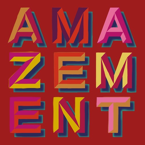 Amazement (Ruby Glitter) by Ben Eine
