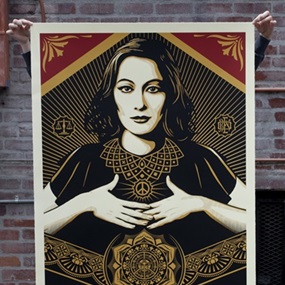 Peace & Justice Woman (Large Format) by Shepard Fairey