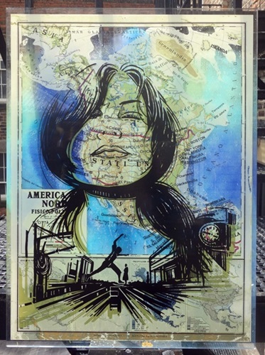 Into The Great Wild Open (Acrylic Hand-Finished) by Alice Pasquini