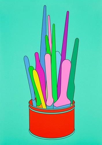 Savarin Can (Turquoise) by Michael Craig-Martin