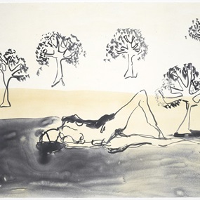 Laying With The Olive Trees by Tracey Emin