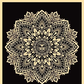 Mandala Ornament 2 (Black) by Shepard Fairey