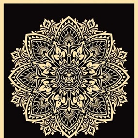 Mandala Ornament 2 (Black) by Shepard Fairey