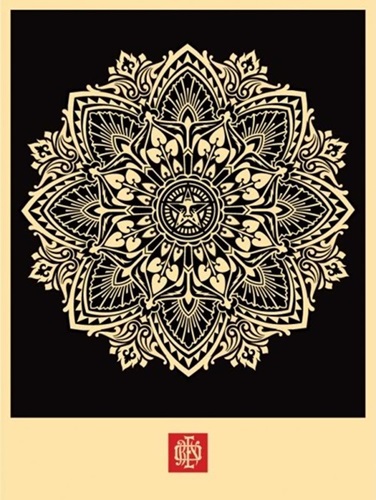 Mandala Ornament 2 (Black) by Shepard Fairey