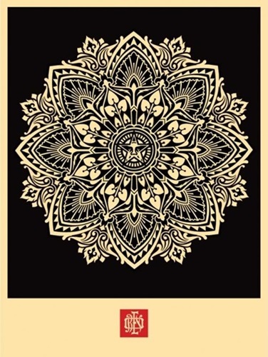 Mandala Ornament 2 (Black) by Shepard Fairey