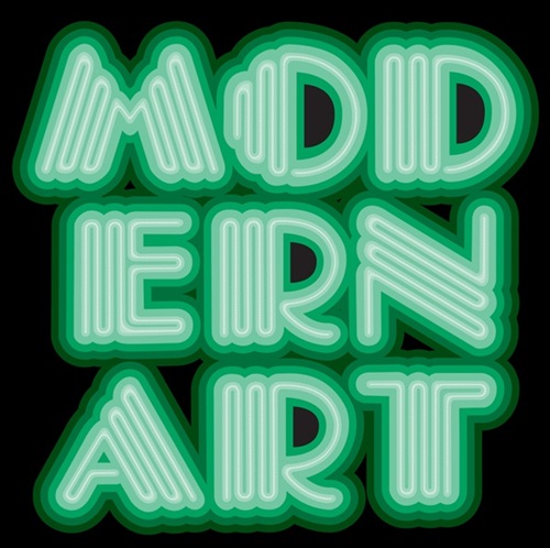 Modern Art (Neon Green) by Ben Eine