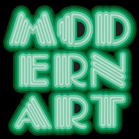 Modern Art (Neon Green) by Ben Eine