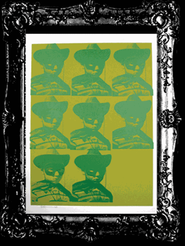 Multiple Mugshot (Green) by Paul Insect