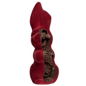 Anatomical Chocolate Easter Bunny (Red Velvet Edition) by Jason Freeny