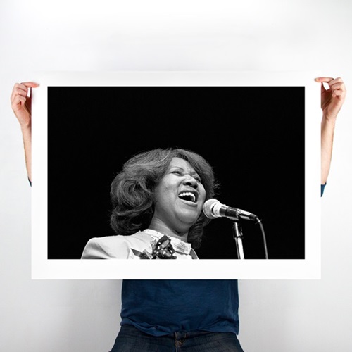 Aretha Franklin - Cobo Hall - 1980 (26 x 36 Inch) by Leni Sinclair