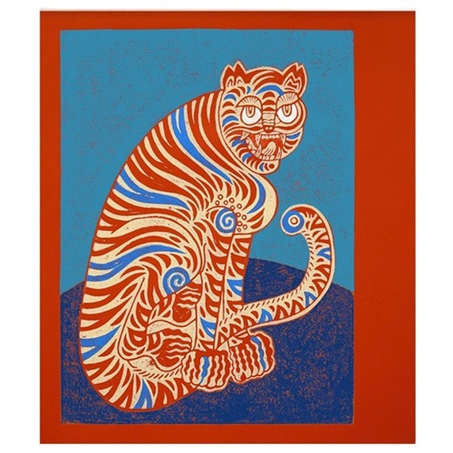 Coy Tiger (Blue & Navy) by Kour Pour