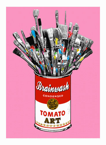 Tomato Pop (Pink) by Mr Brainwash