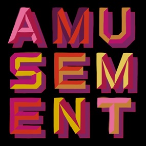 Amusement (Black Gloss) by Ben Eine