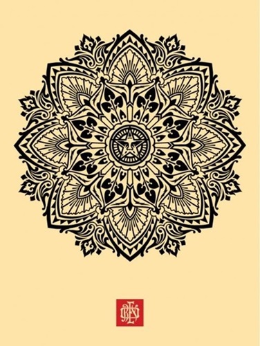 Mandala Ornament 2 (Cream) by Shepard Fairey