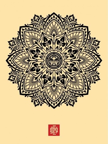 Mandala Ornament 2 (Cream) by Shepard Fairey