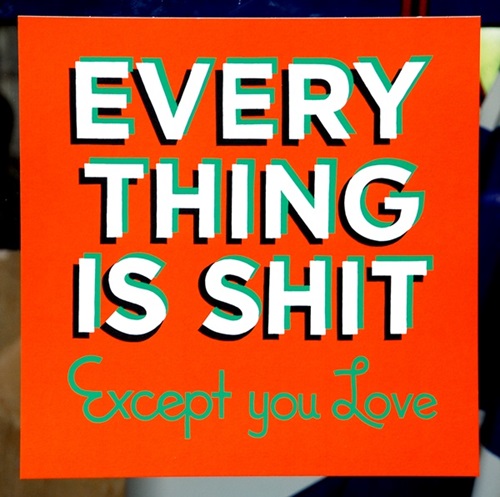 Everything Is Shit (2014 - Orange) by Steve Powers