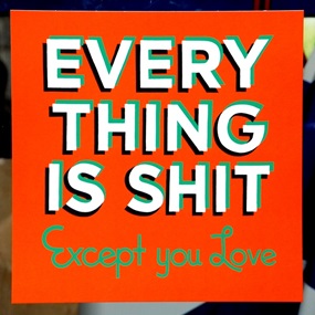 Everything Is Shit (2014 - Orange) by Steve Powers
