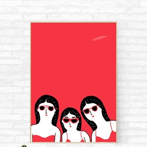 Affiche Team Glasses - Agathe Sorlet