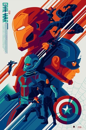 Captain America: Civil War (Variant) by Tom Whalen